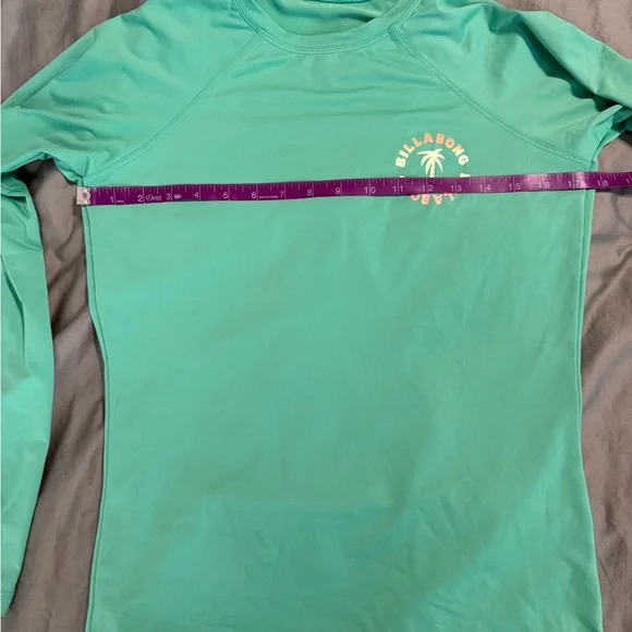 Billabong Women’s Sol Searcher Rash Guard Tropical Green - Size Large - Picture 7 of 11